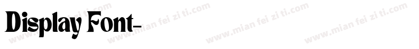 Display Font字体转换